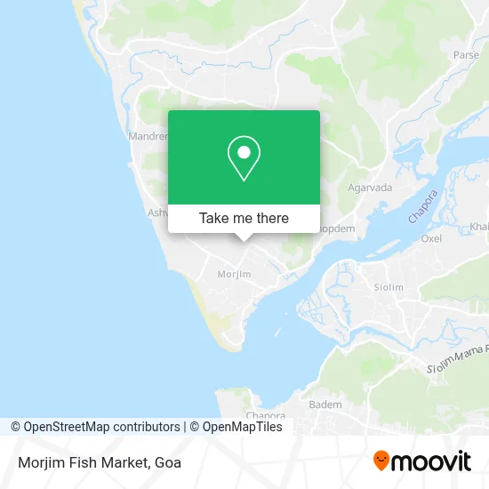 Morjim Fish Market map