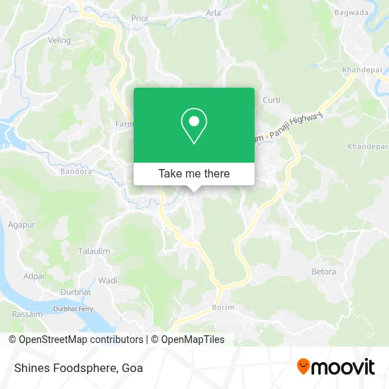 Shines Foodsphere map