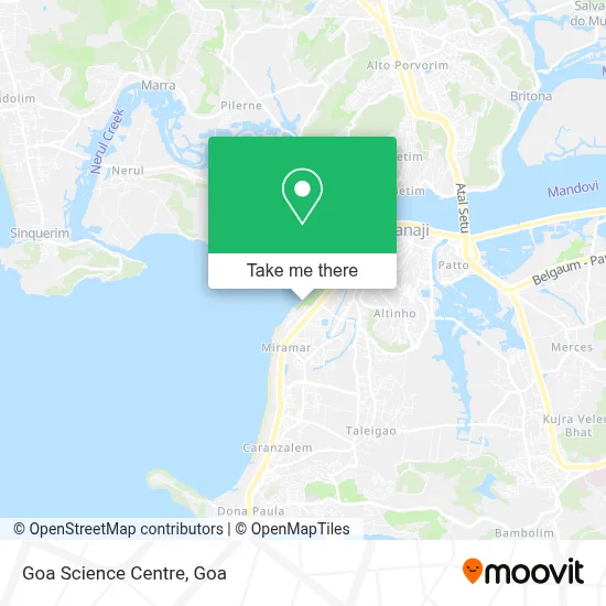 Goa Science Centre map
