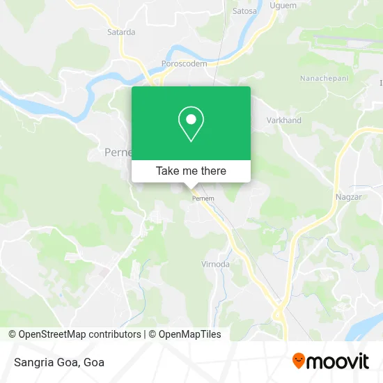 Sangria Goa map