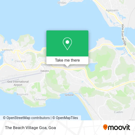 The Beach Village Goa map