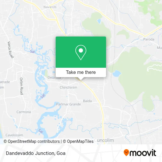 Dandevaddo Junction map