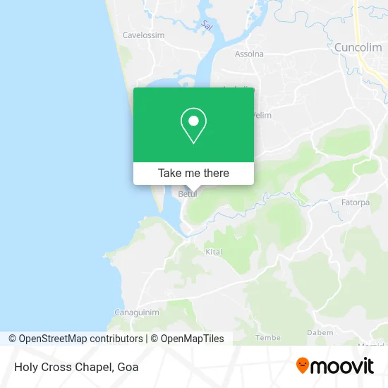 Holy Cross Chapel map