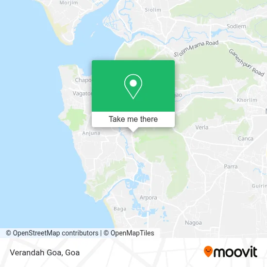 Verandah Goa map