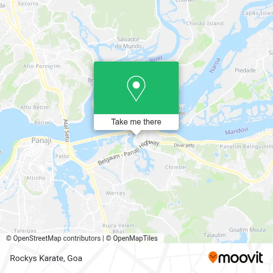 Rockys Karate map