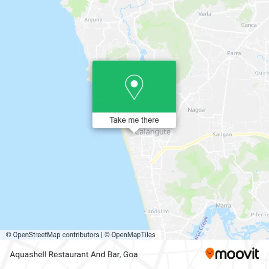 Aquashell Restaurant And Bar map