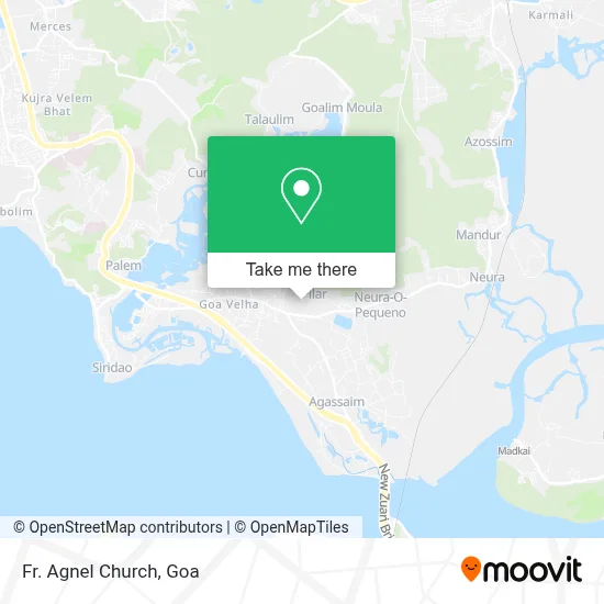 Fr. Agnel Church map