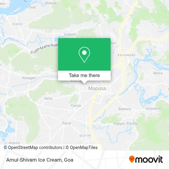 Amul-Shivam Ice Cream map