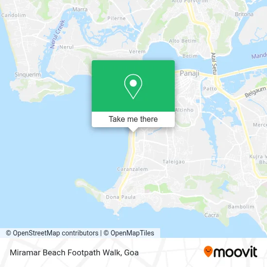 Miramar Beach Footpath Walk map