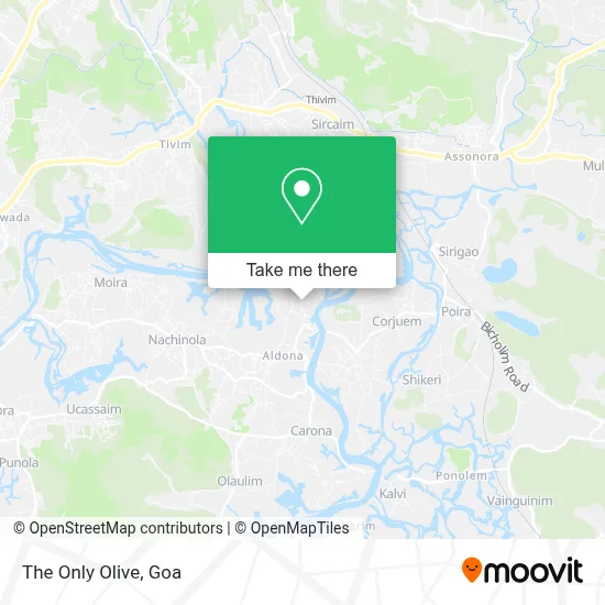 The Only Olive map
