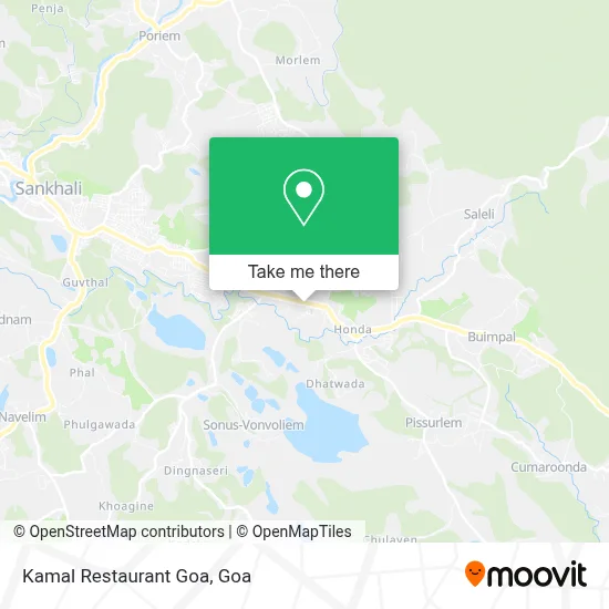 Kamal Restaurant Goa map