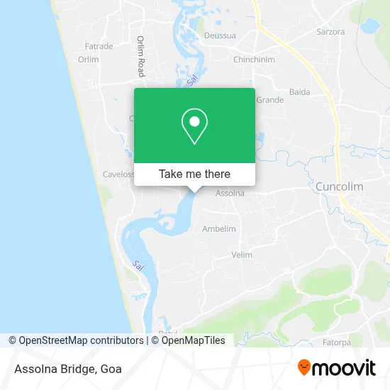 Assolna Bridge map