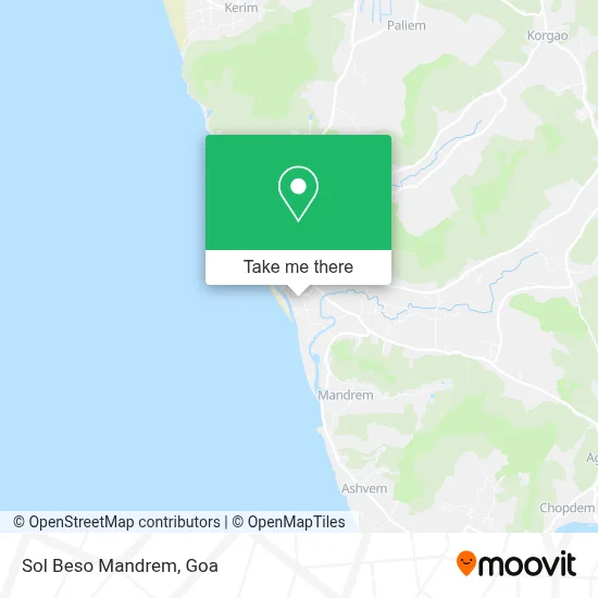 Sol Beso Mandrem map