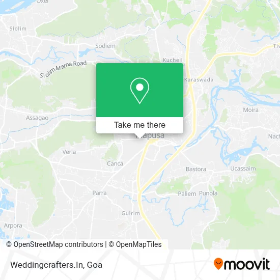 Weddingcrafters.In map