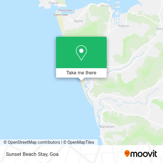 Sunset Beach Stay map