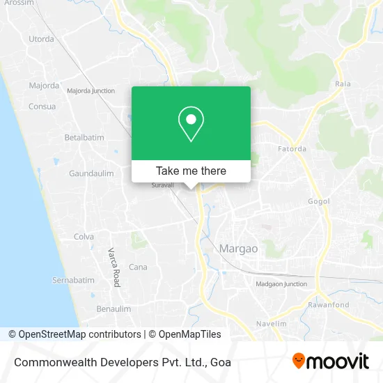 Commonwealth Developers Pvt. Ltd. map