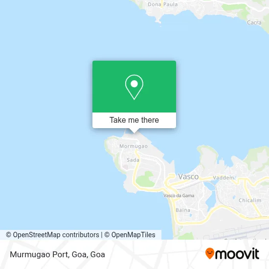 Murmugao Port, Goa map