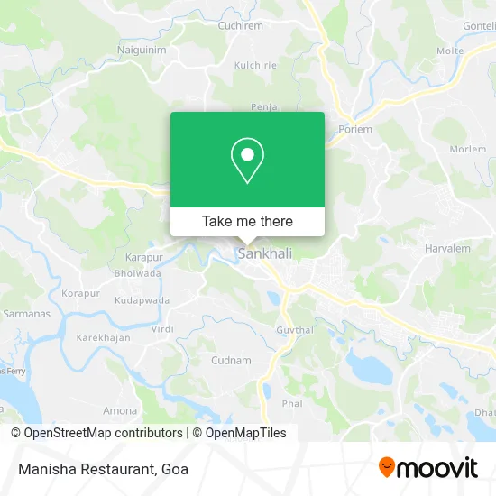 Manisha Restaurant map
