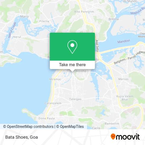 Bata Shoes map
