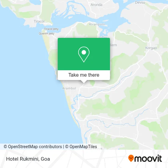 Hotel Rukmini map