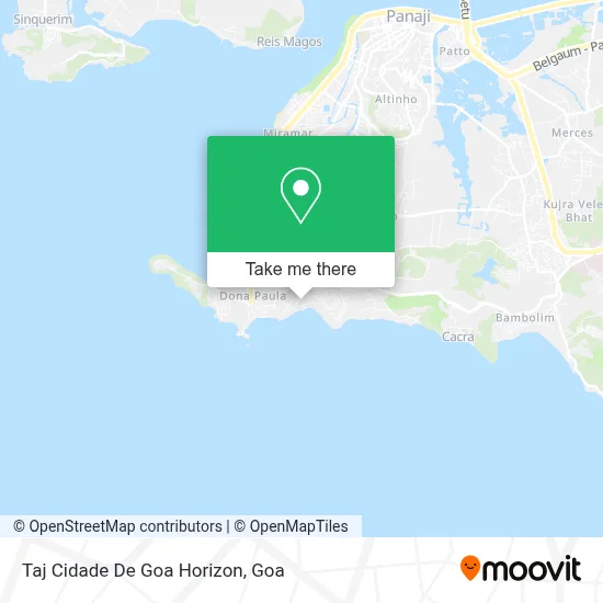 Taj Cidade De Goa Horizon map