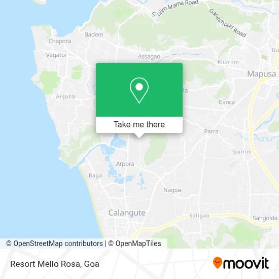 Resort Mello Rosa map