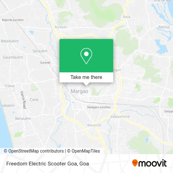 Freedom  Electric Scooter Goa map