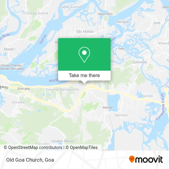 Old Goa Church map