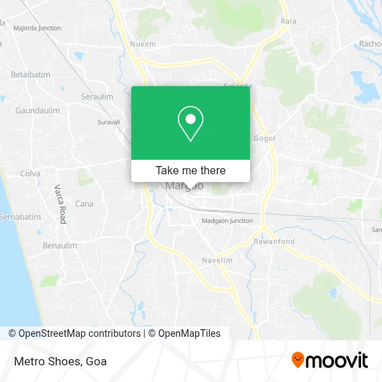 Metro Shoes map