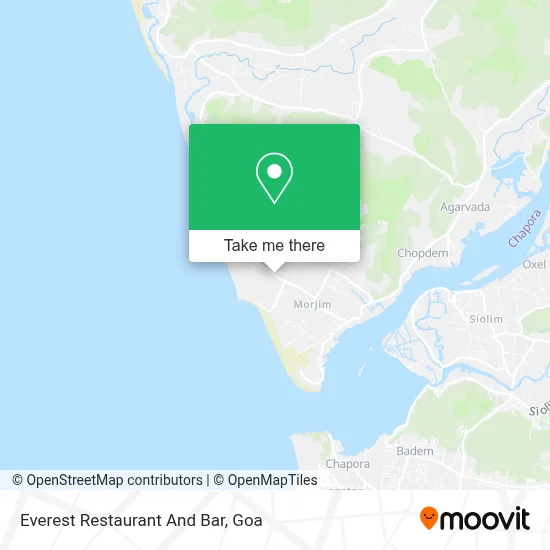 Everest Restaurant And Bar map