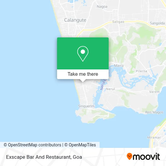 Exscape Bar And Restaurant map