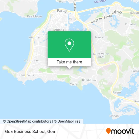 Goa Business School map