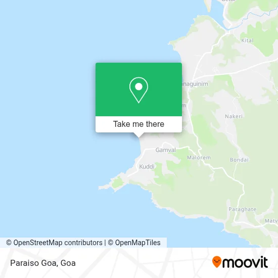 Paraiso Goa map