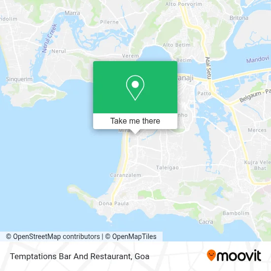 Temptations Bar And Restaurant map