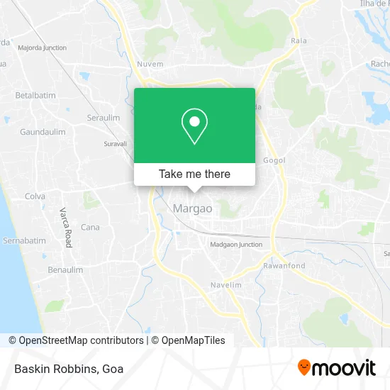 Baskin Robbins map