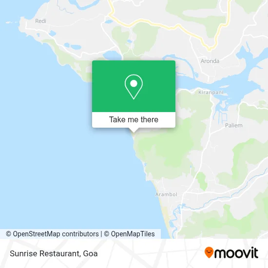 Sunrise Restaurant map