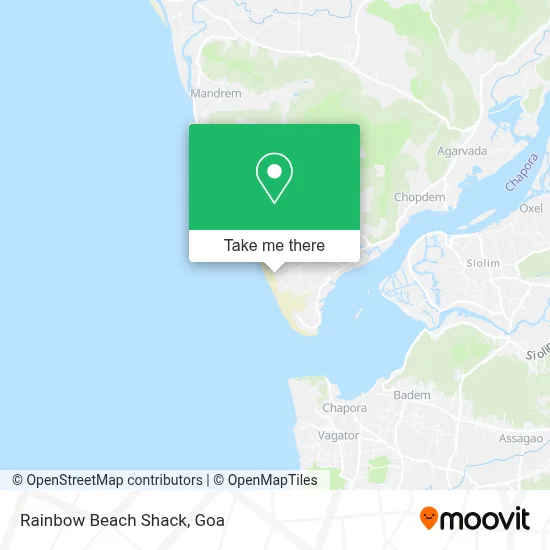 Rainbow Beach Shack map