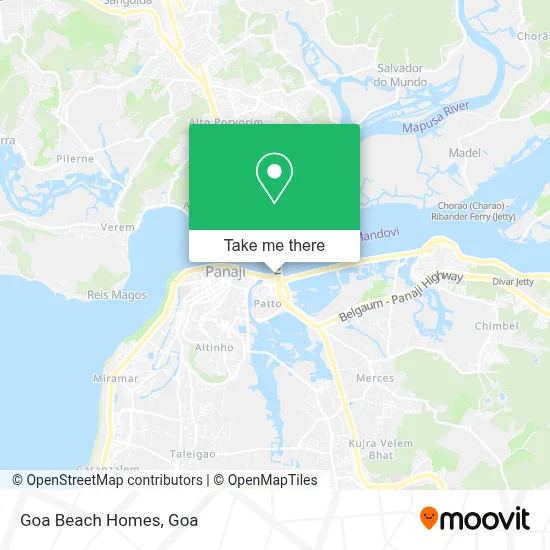 Goa Beach Homes map