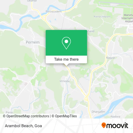 Arambol Beach map