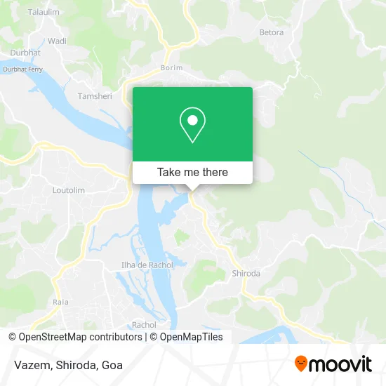 Vazem, Shiroda map