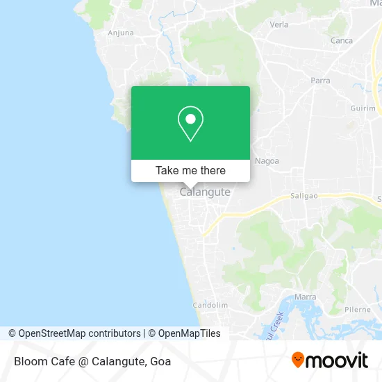 Bloom Cafe @ Calangute map