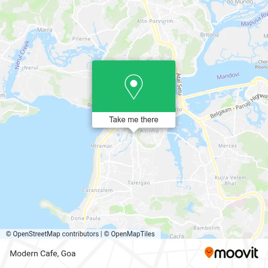 Modern Cafe map