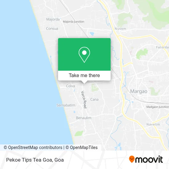 Pekoe Tips Tea Goa map