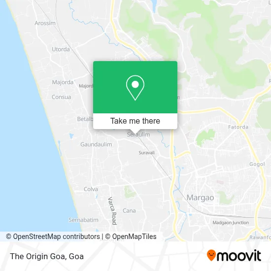 The Origin Goa map
