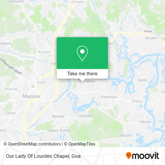 Our Lady Of Lourdes Chapel map