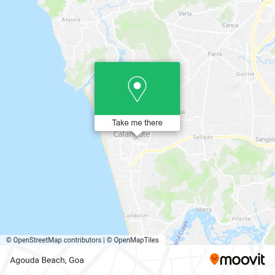 Agouda Beach map
