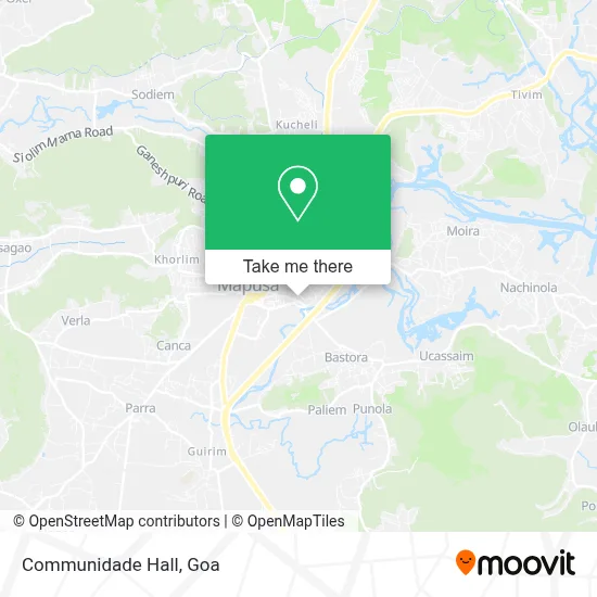 Communidade Hall map