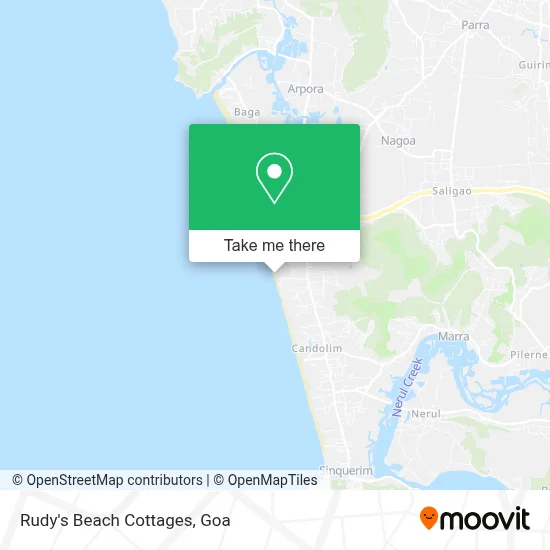 Rudy's Beach Cottages map