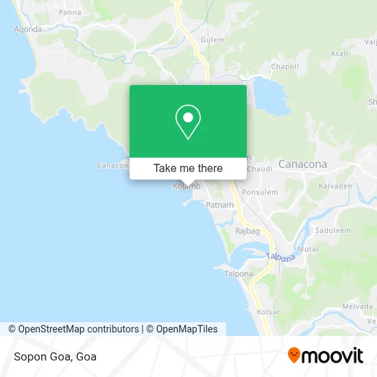Sopon Goa map
