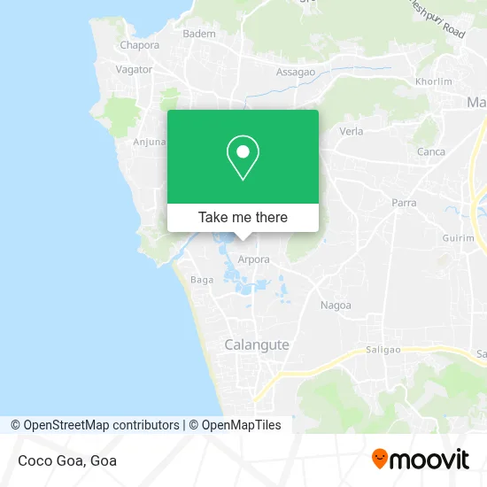 Coco Goa map